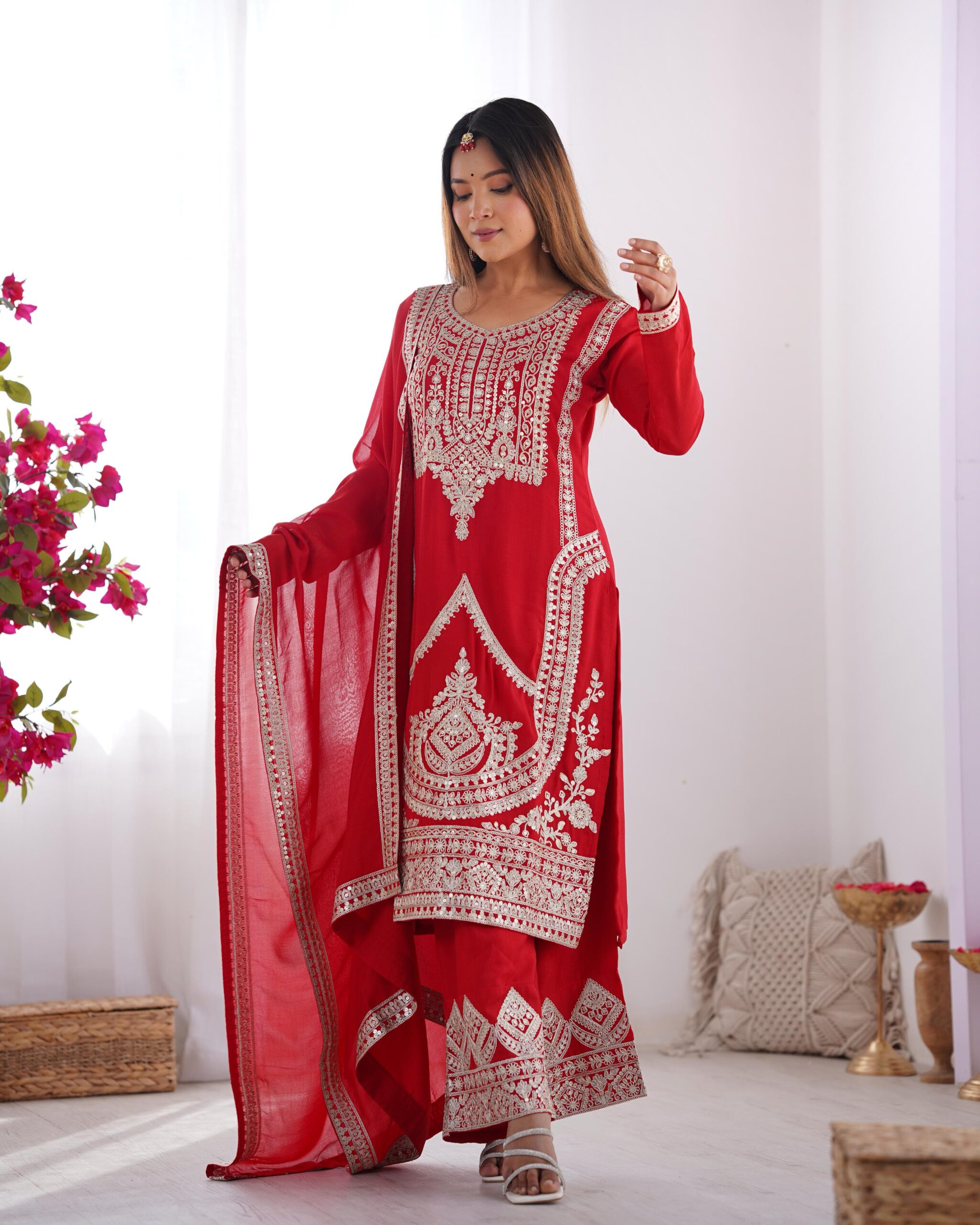 Hand Embroidered Designer Suit By RuchiMehraLabel